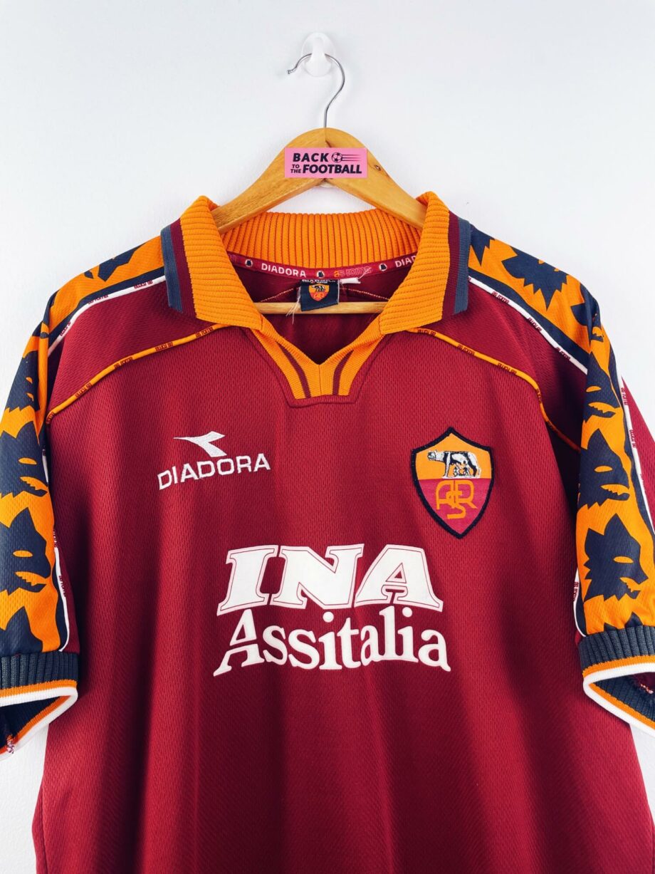 maillot vintage domicile AS Roma 1998/1999 floqué Totti #10