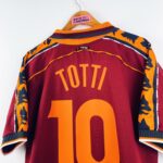 Maillot De Foot AS Roma 1998-99 Signé Par Francesco Totti - Neuf - Certifié Original - Collector