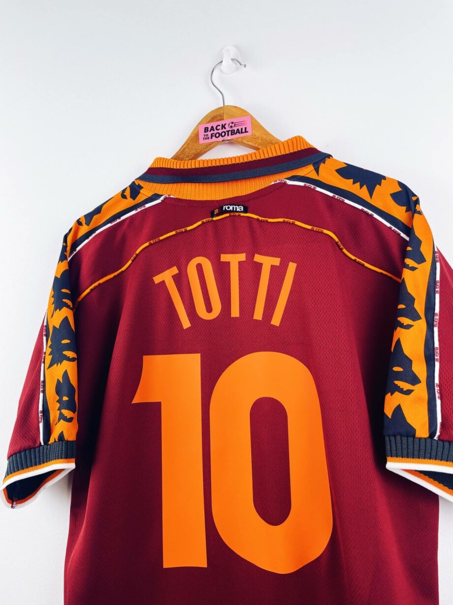 maillot vintage domicile AS Roma 1998/1999 floqué Totti #10
