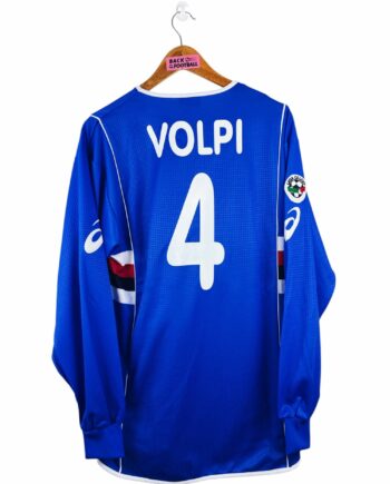 maillot vintage domicile Sampdoria 2002/2003 préparé (match issue) ou porté (match worn) par Volpi #4