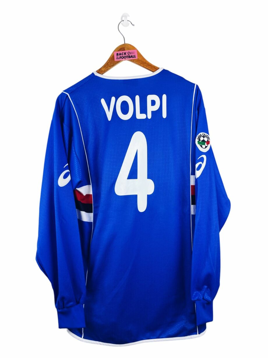 maillot vintage domicile Sampdoria 2002/2003 préparé (match issue) ou porté (match worn) par Volpi #4