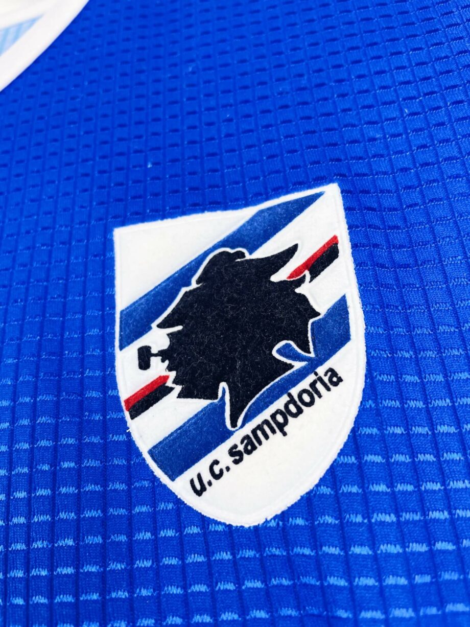 maillot vintage domicile Sampdoria 2002/2003 préparé (match issue) ou porté (match worn) par Volpi #4