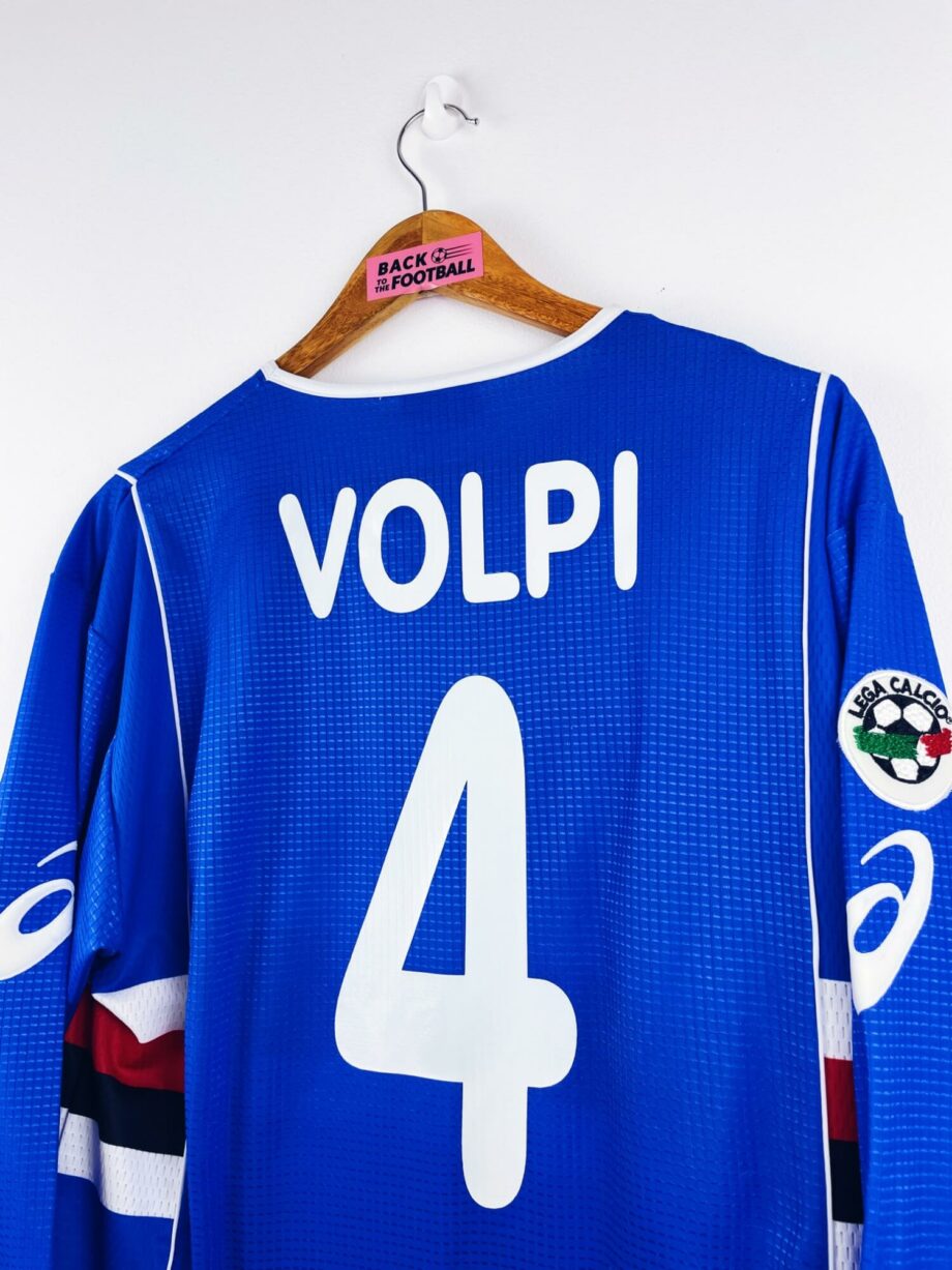 maillot vintage domicile Sampdoria 2002/2003 préparé (match issue) ou porté (match worn) par Volpi #4