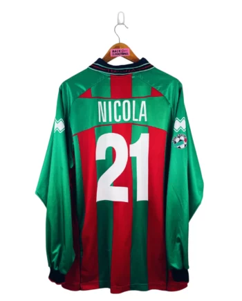 maillot vintage domicile Ternana 2003/2004 préparé (match issue) ou porté (match worn) par Nicola #21