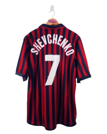 maillot vintage centenaire AC Milan 1999/2000 floqué Shevchenko #7