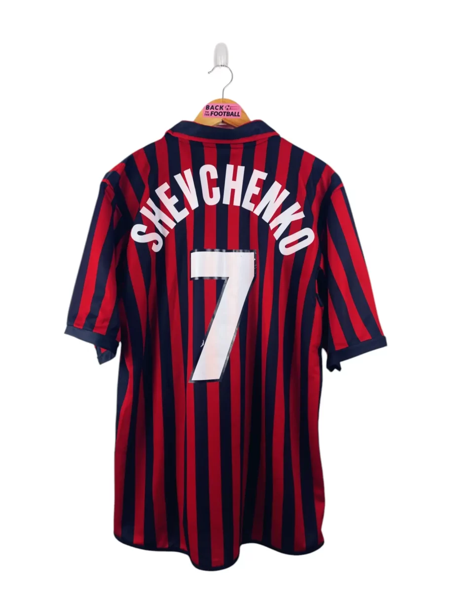 maillot vintage centenaire AC Milan 1999/2000 floqué Shevchenko #7