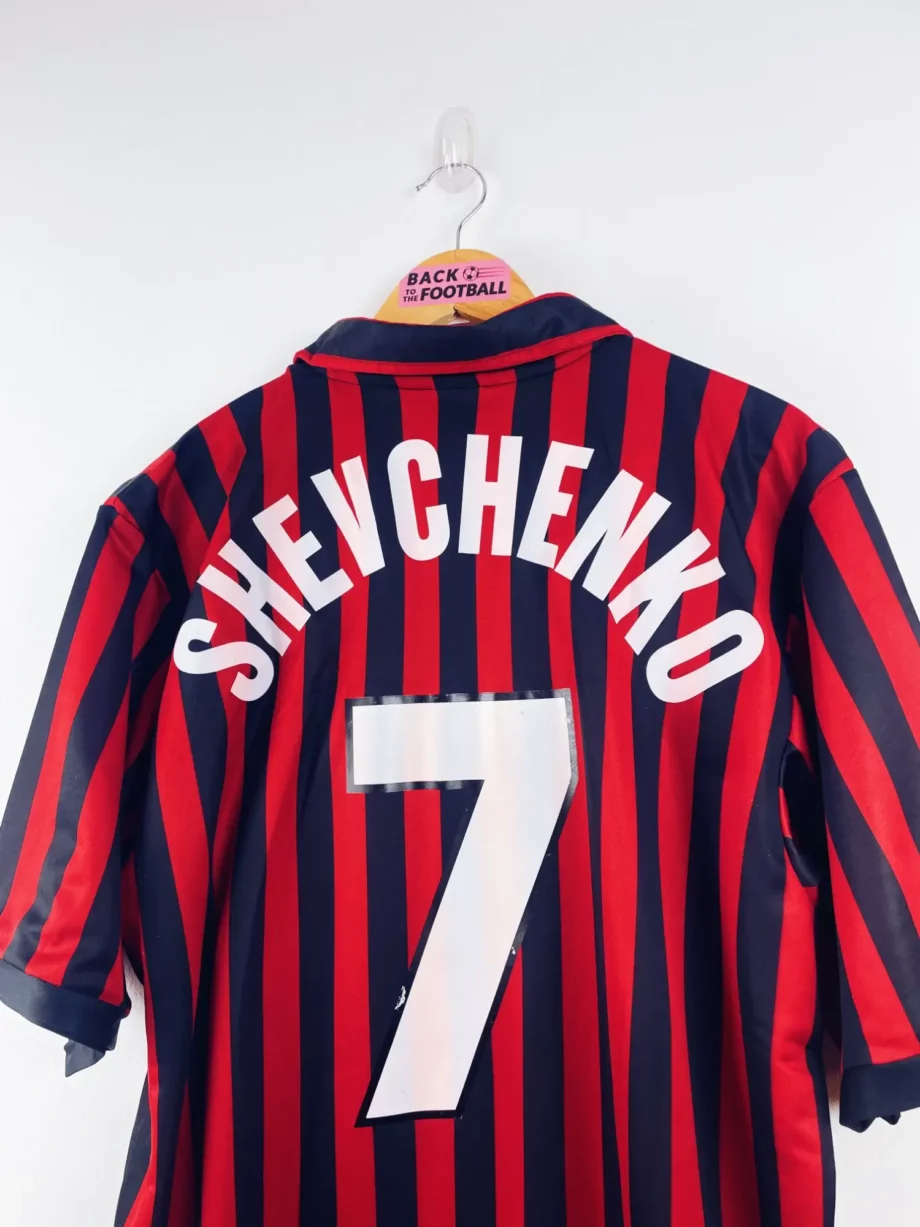 maillot vintage centenaire AC Milan 1999/2000 floqué Shevchenko #7
