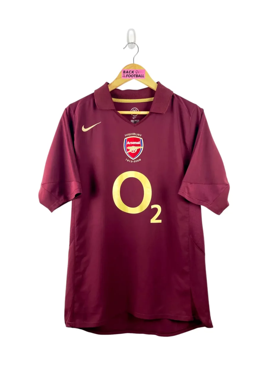 maillot vintage domicile Arsenal 2005/2006 floqué Henry #14