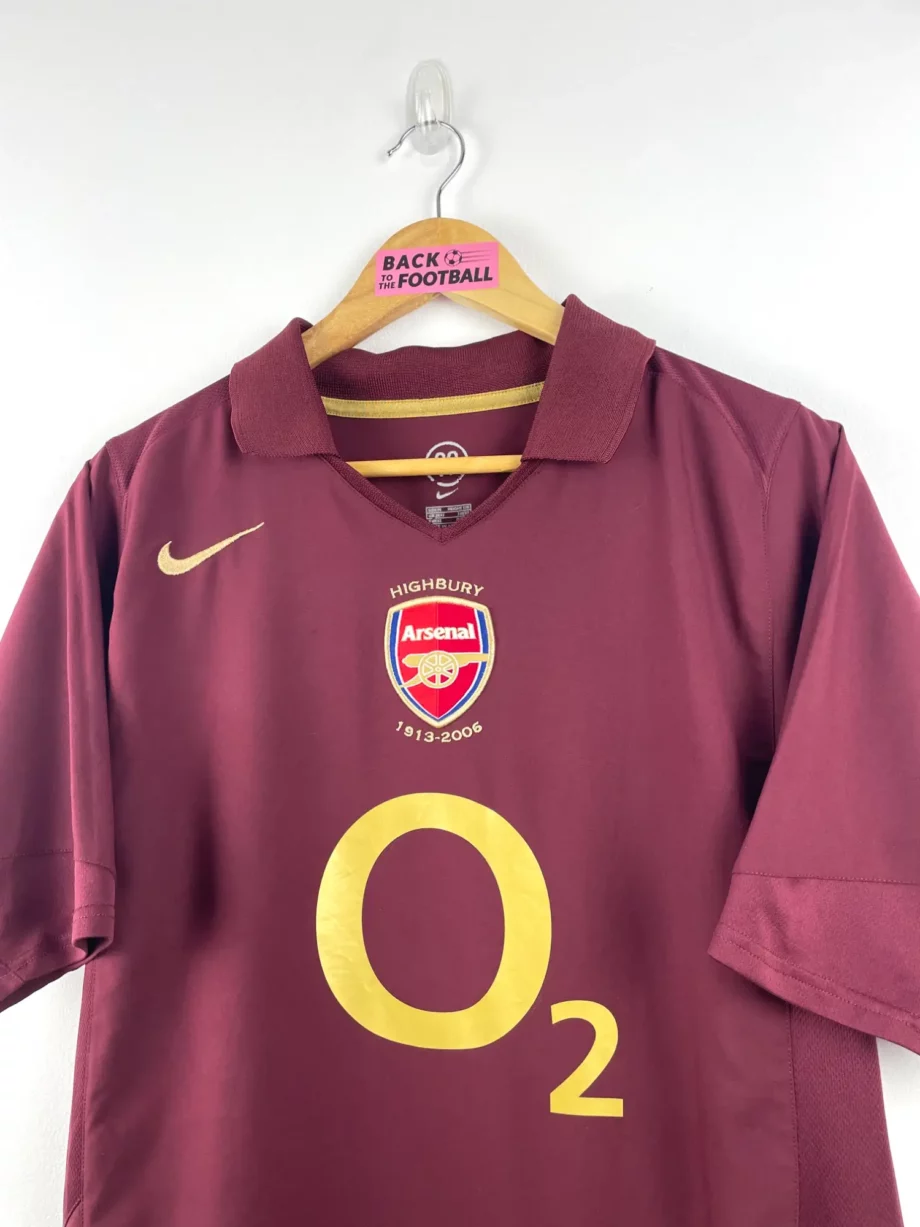 maillot vintage domicile Arsenal 2005/2006 floqué Henry #14
