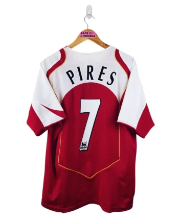 maillot vintage domicile Arsenal 2004/2005 floqué Pires #7