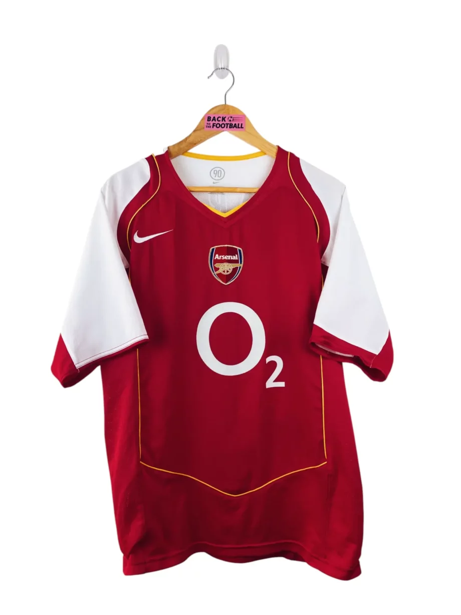 maillot vintage domicile Arsenal 2004/2005 floqué Pires #7