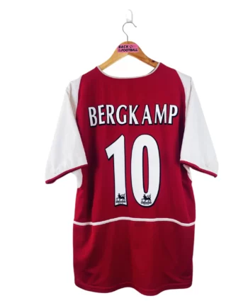 maillot vintage domicile Arsenal 2002/2004 floqué Bergkamp #10