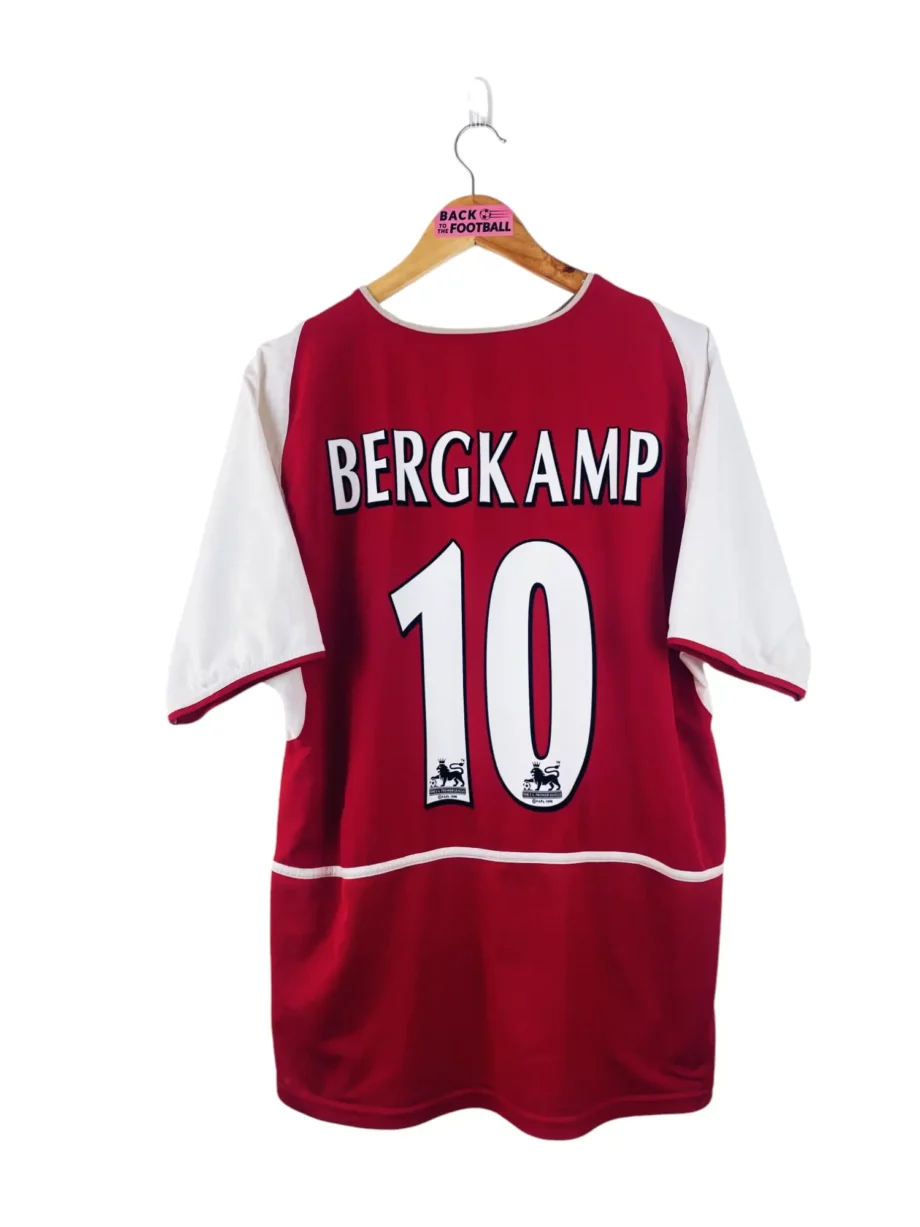 maillot vintage domicile Arsenal 2002/2004 floqué Bergkamp #10