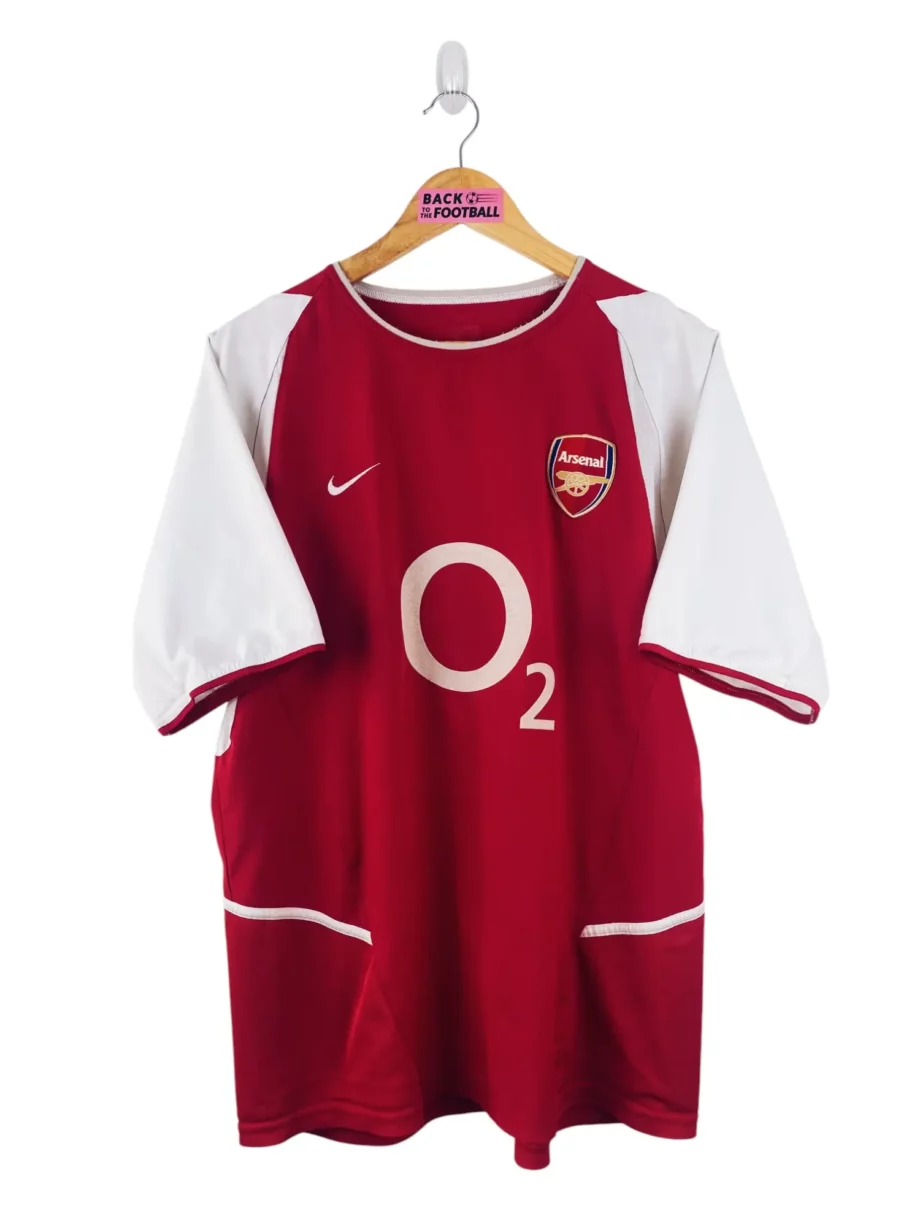 maillot vintage domicile Arsenal 2002/2004 floqué Bergkamp #10