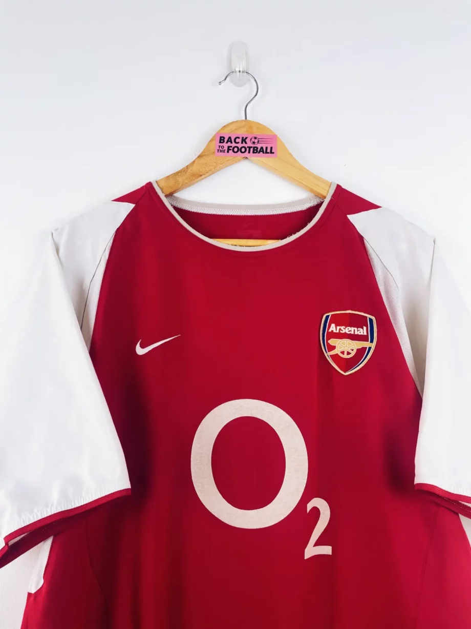 maillot vintage domicile Arsenal 2002/2004 floqué Bergkamp #10
