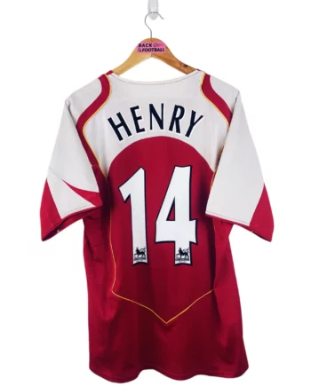 maillot vintage domicile Arsenal 2004/2005 floqué Henry #14