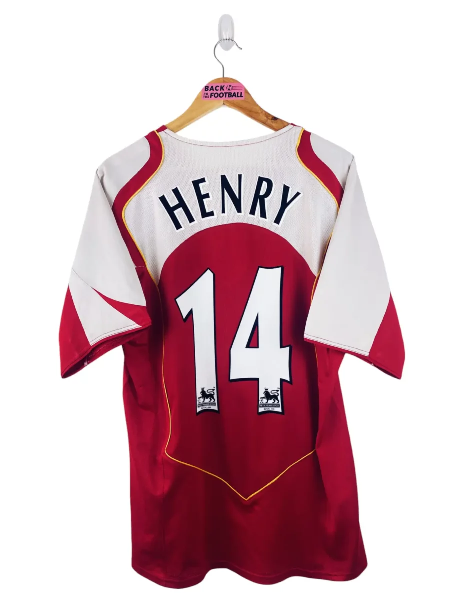 maillot vintage domicile Arsenal 2004/2005 floqué Henry #14