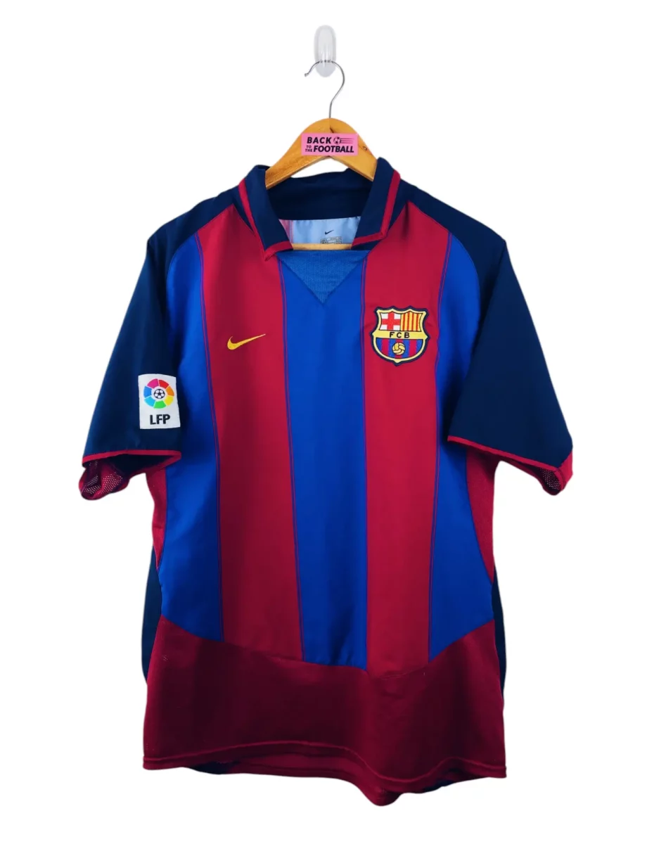 maillot vintage domicile Barcelone 2003/2004 floqué Ronaldinho #10