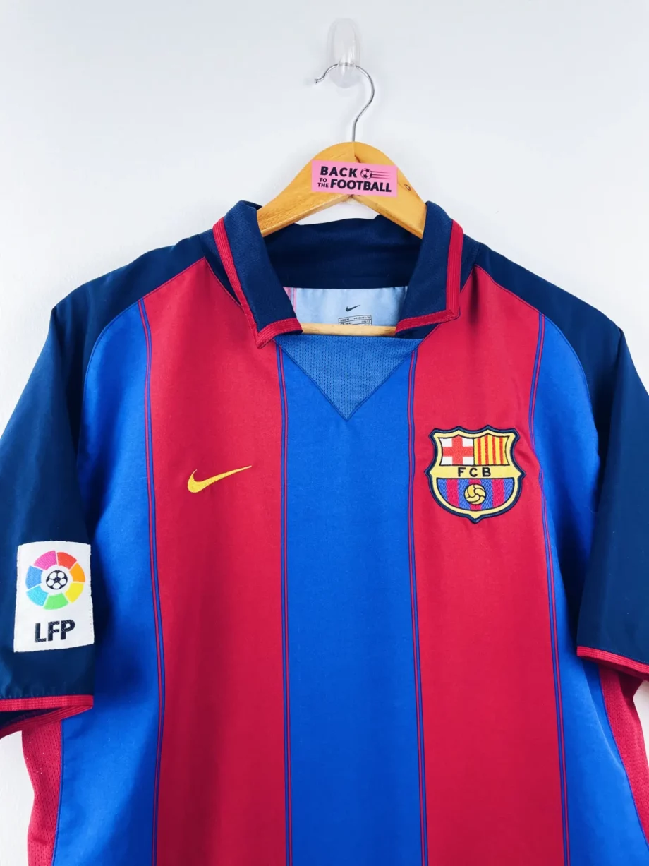 maillot vintage domicile Barcelone 2003/2004 floqué Ronaldinho #10