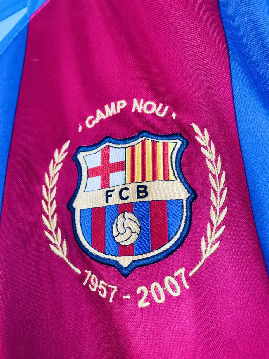 maillot vintage domicile Barcelone 2007/2008 floqué Ronaldinho #10