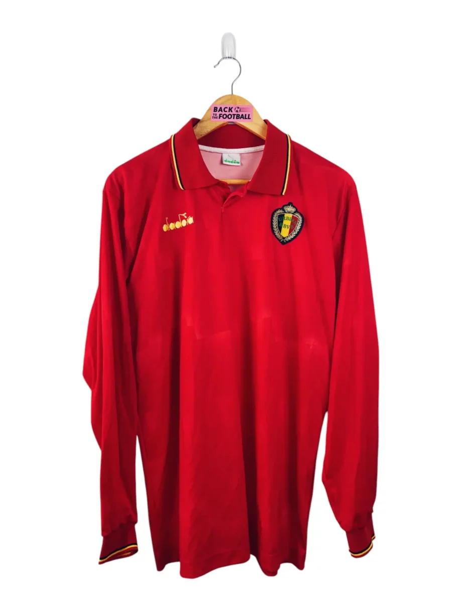 maillot vintage domicile Belgique 1992 manches longues