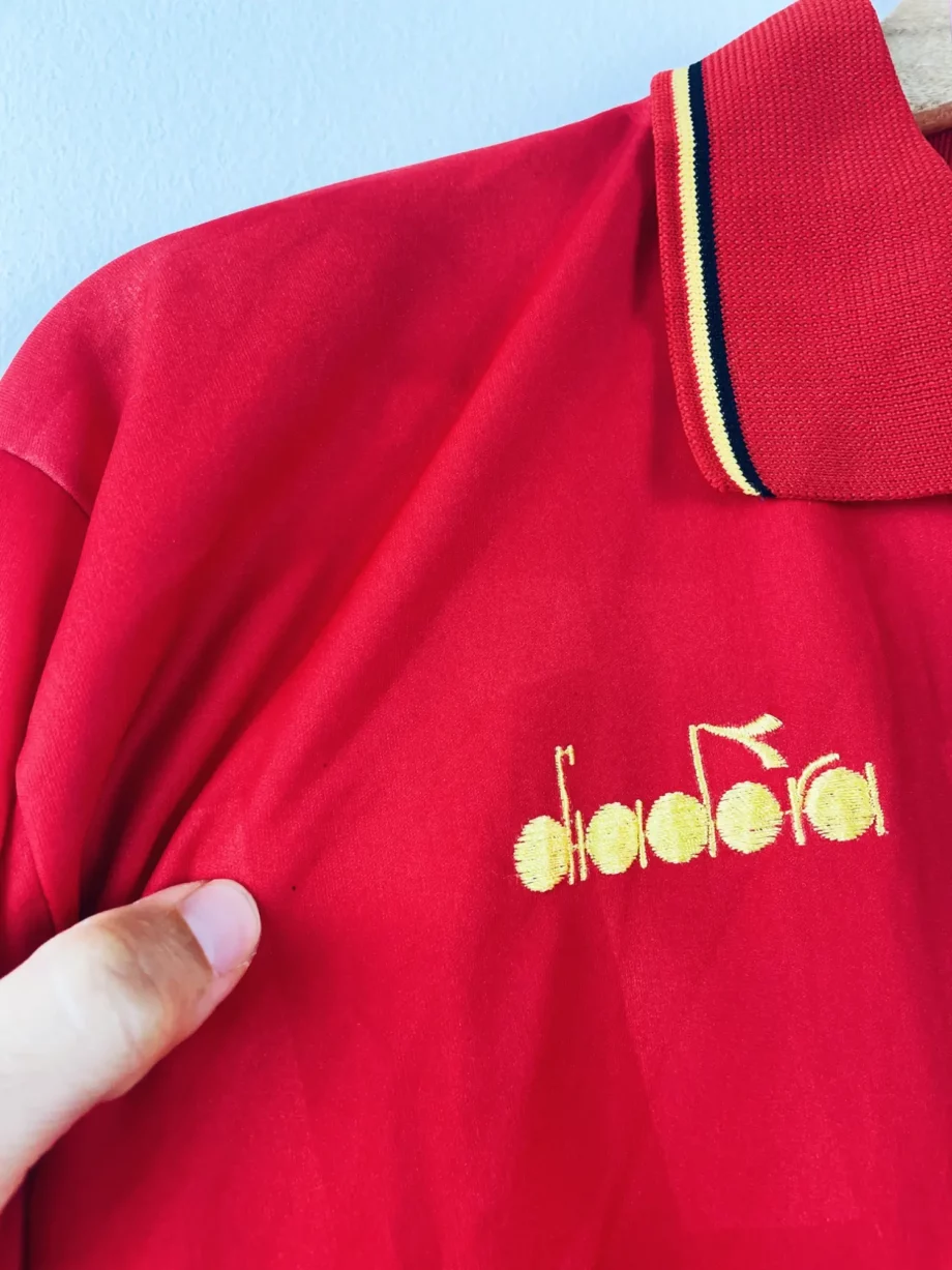 maillot vintage domicile Belgique 1992 manches longues