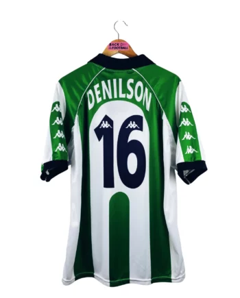 maillot vintage domicile Real Betis Seville 1998/1999 floqué Denilson #16