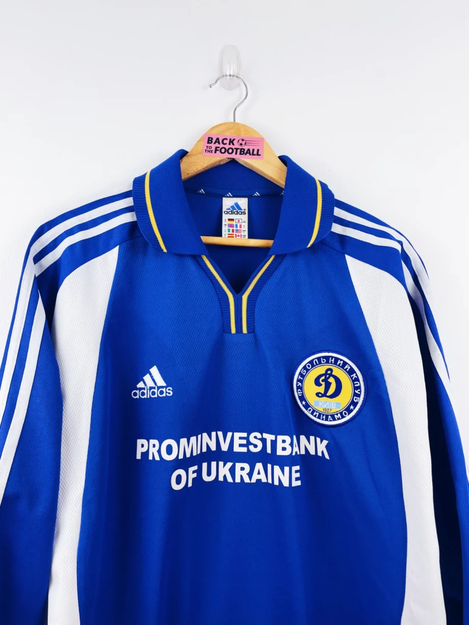 maillot vintage extérieur Dynamo Kiev 2001/2002 manches longues