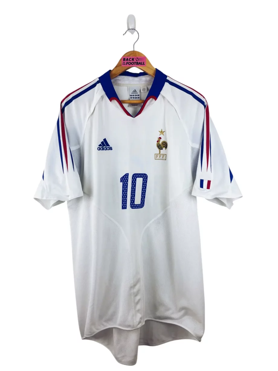 maillot vintage extérieur équipe de France 2004 floqué Zidane #10