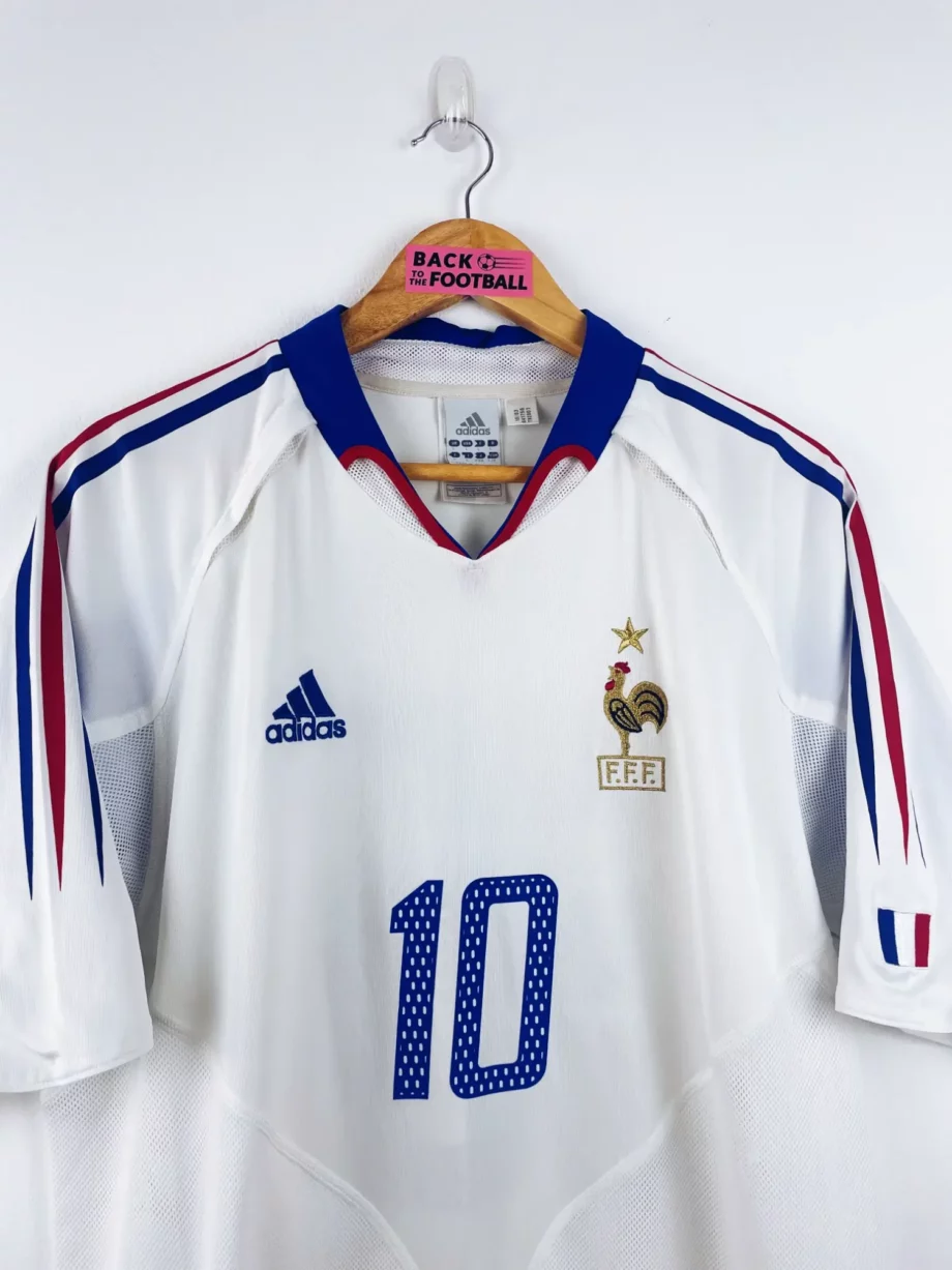 maillot vintage extérieur équipe de France 2004 floqué Zidane #10
