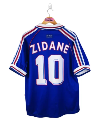maillot vintage domicile équipe de France 1998 floqué Zidane #10