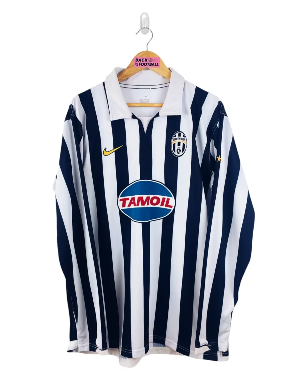 maillot vintage domicile Juventus 2006/2007 manches longues floqué Nedved #11