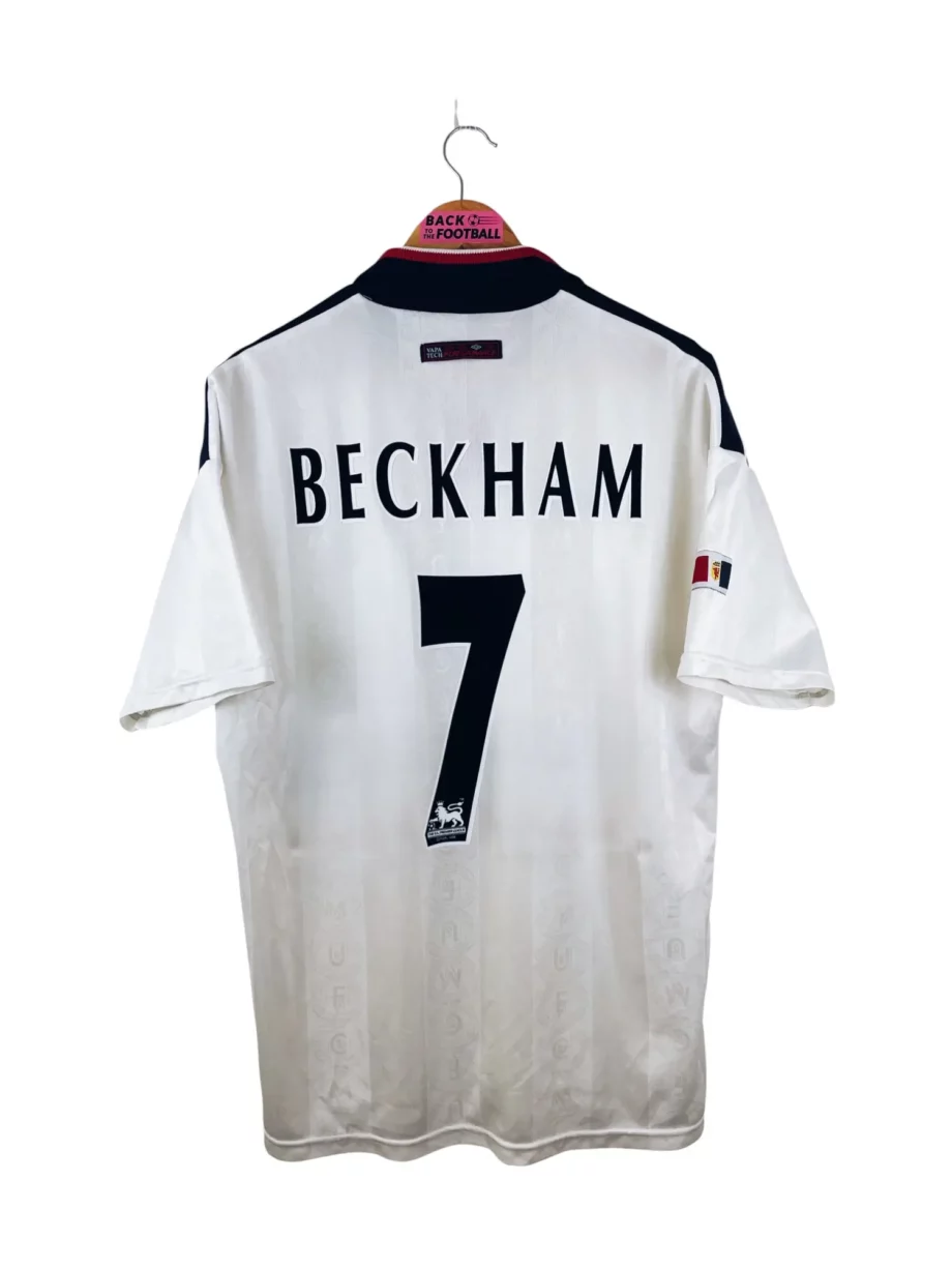 maillot vintage extérieur Manchester United 1997/1999 floqué Beckham #7