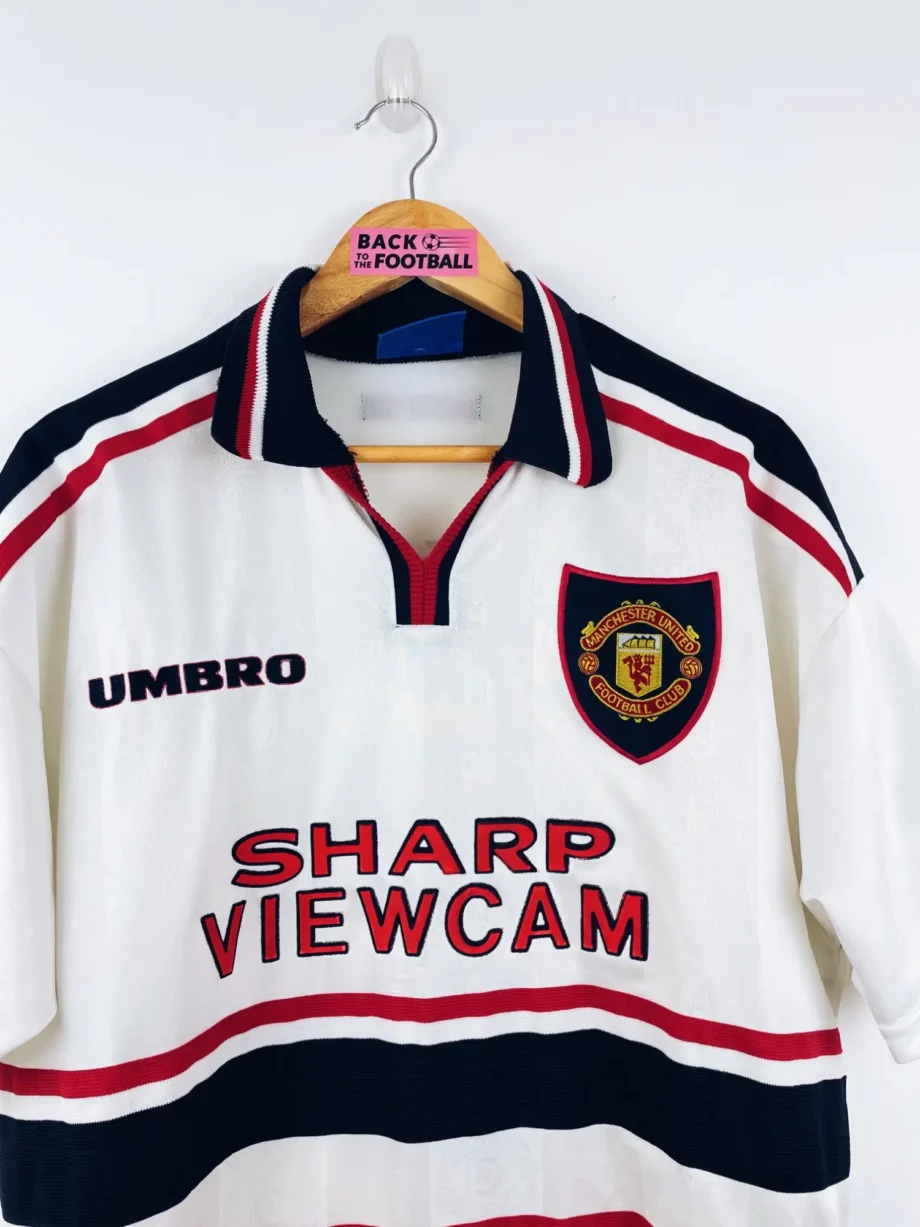 maillot vintage extérieur Manchester United 1997/1999 floqué Beckham #7