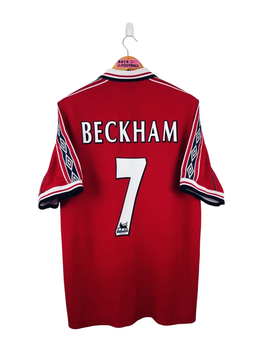 maillot vintage domicile Manchester United 1998/2000 floqué Beckham #7