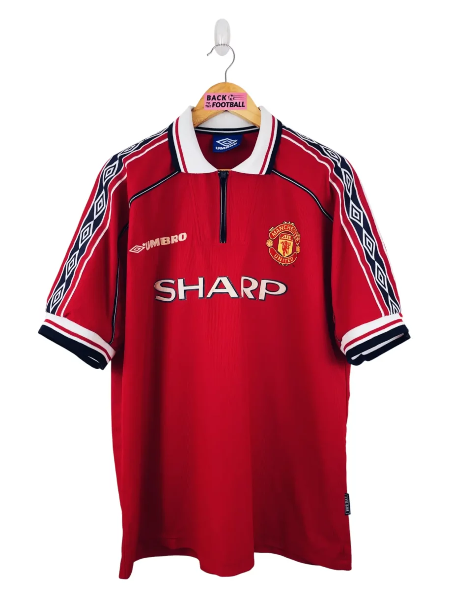 maillot vintage domicile Manchester United 1998/2000 floqué Beckham #7