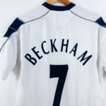 Maillot Manchester United Extérieur 2001-2002 Umbro #7 Beckham – Taille L Garçon (158 Cm), Occasion