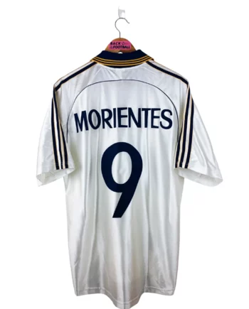 maillot vintage domicile Real Madrid 1999/2000 floqué Morientes #9