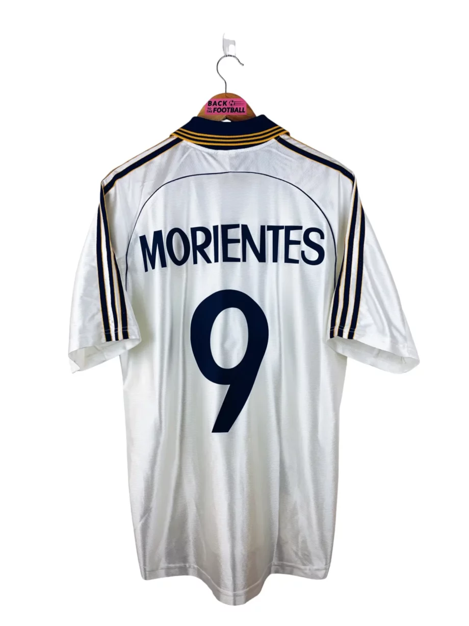 maillot vintage domicile Real Madrid 1999/2000 floqué Morientes #9