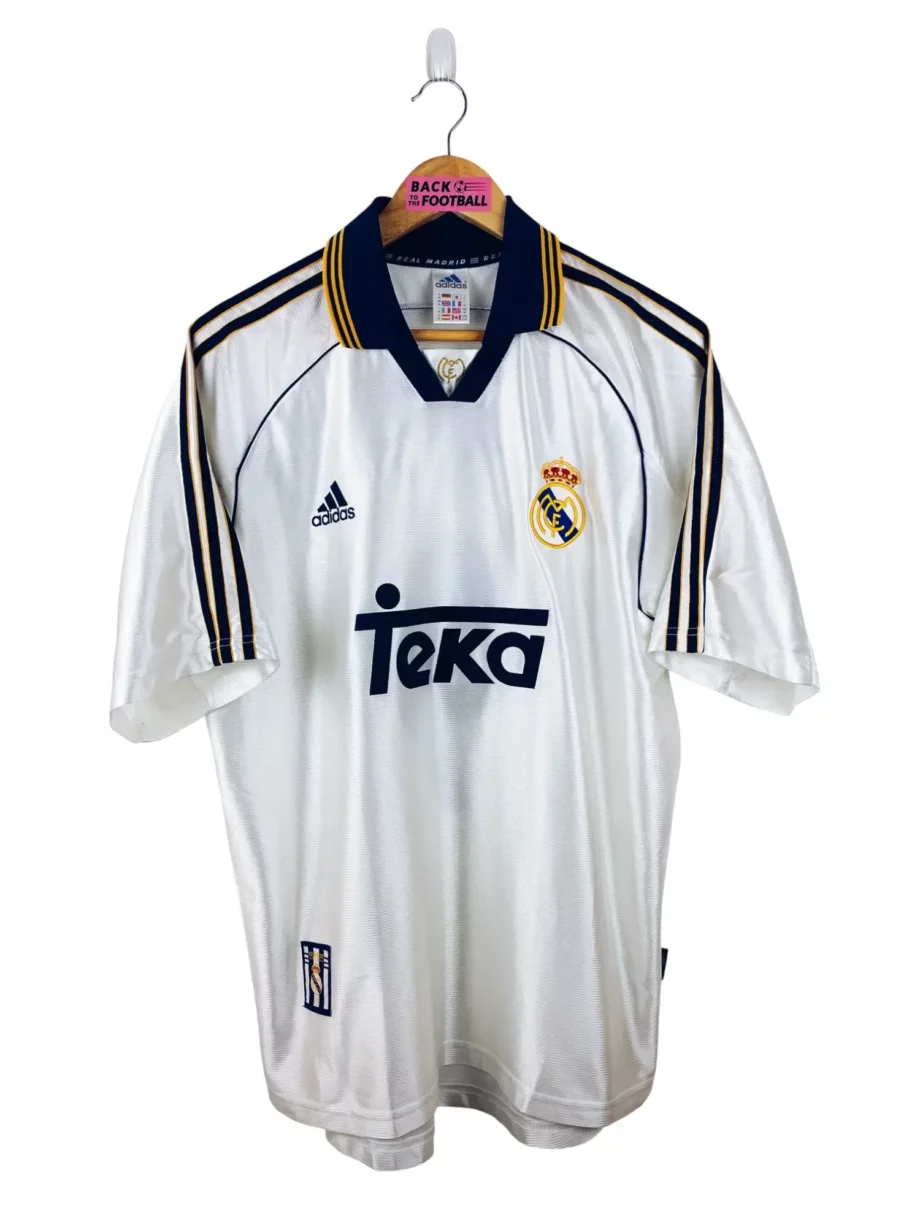 maillot vintage domicile Real Madrid 1999/2000 floqué Morientes #9