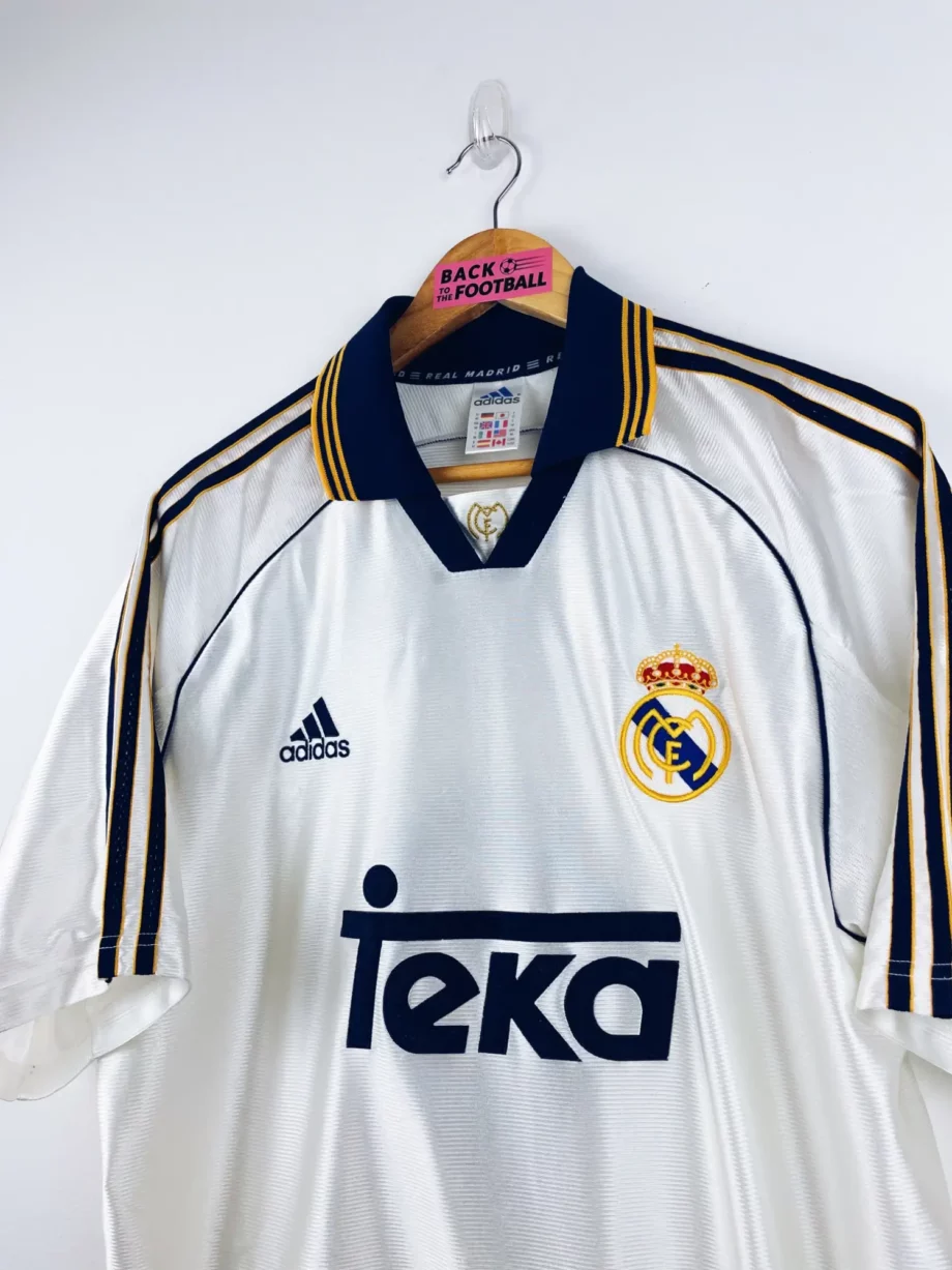 maillot vintage domicile Real Madrid 1999/2000 floqué Morientes #9
