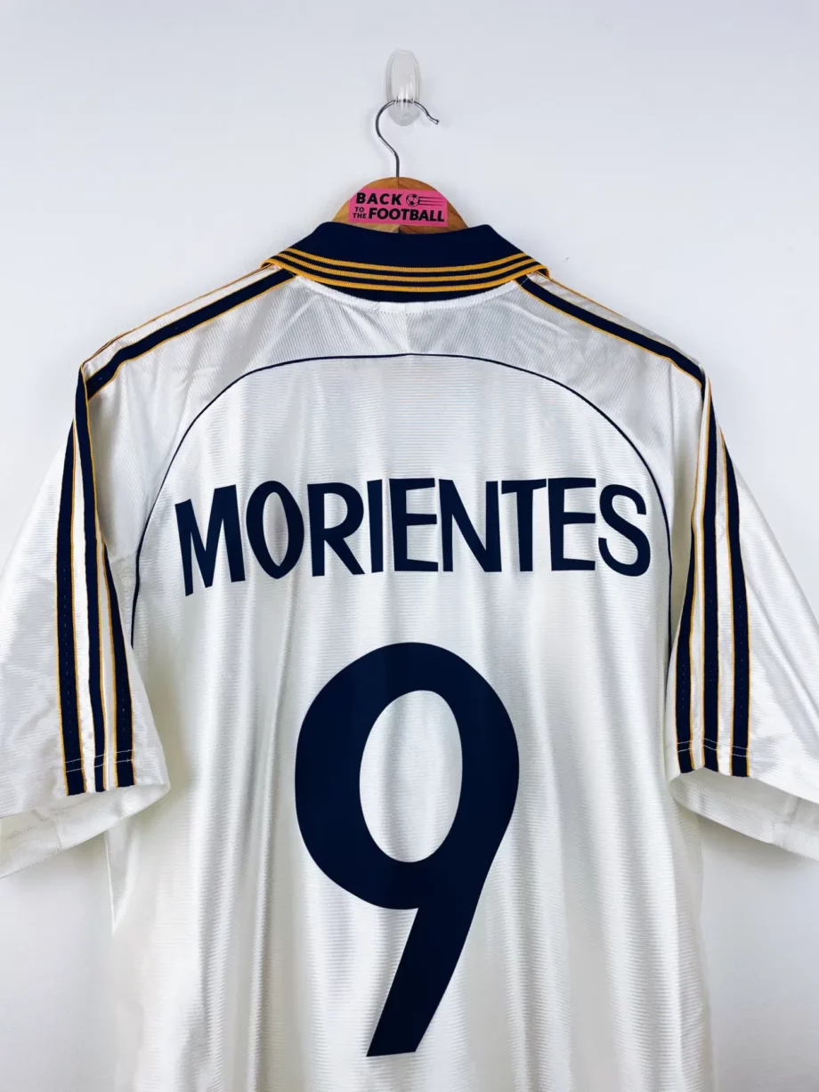 maillot vintage domicile Real Madrid 1999/2000 floqué Morientes #9