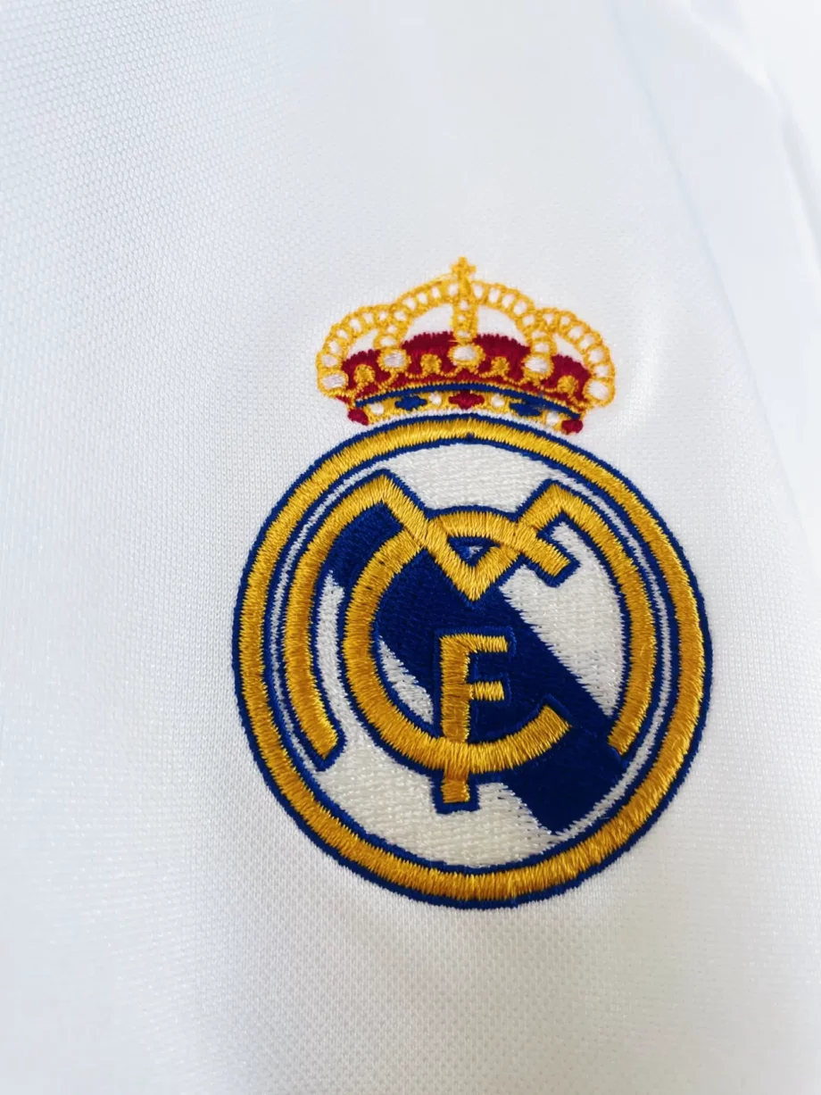 maillot vintage domicile Real Madrid 2004/2005 manches longues floqué Zidane #5