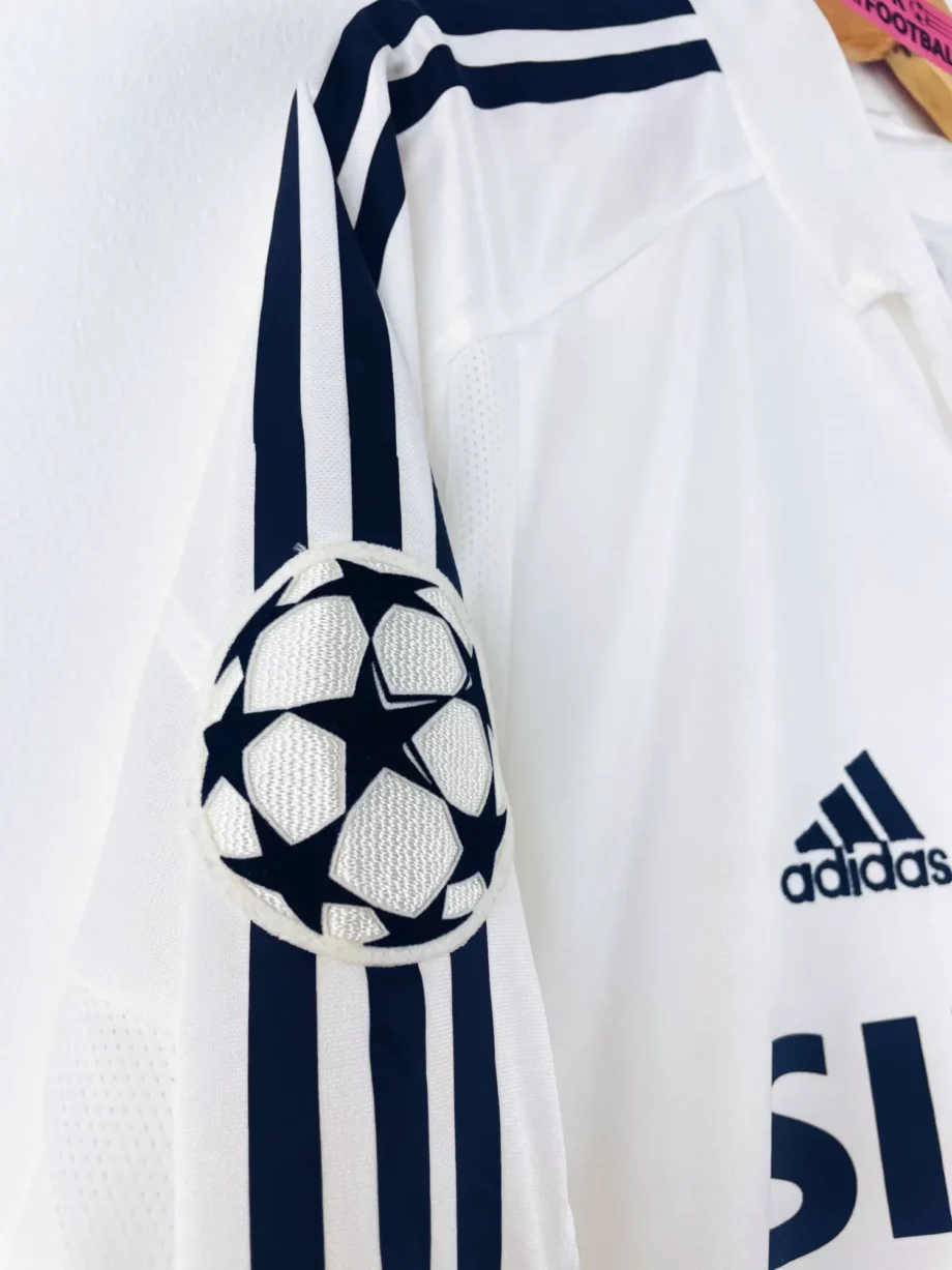 maillot vintage domicile Real Madrid 2004/2005 manches longues floqué Zidane #5