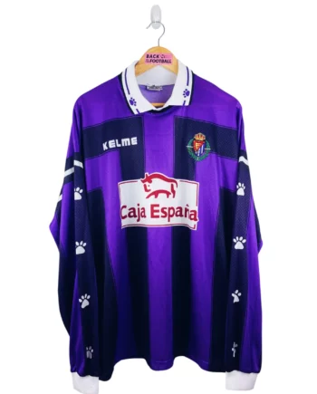 maillot vintage extérieur Real Valladolid 1997/1999 manches longues player issue (stock pro)