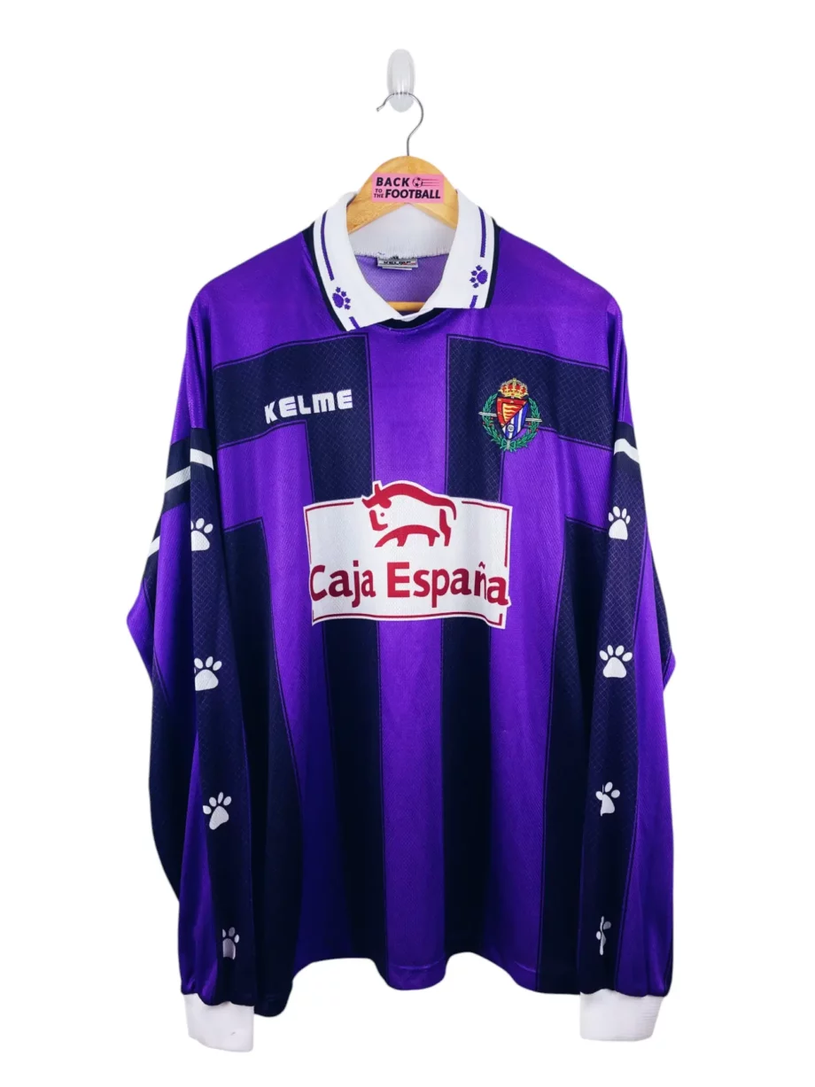 maillot vintage extérieur Real Valladolid 1997/1999 manches longues player issue (stock pro)
