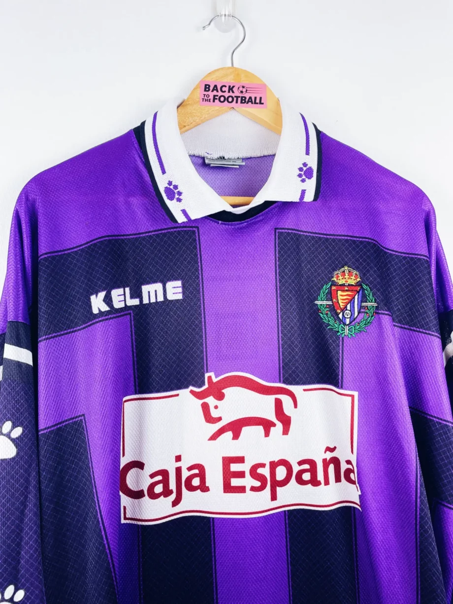 maillot vintage extérieur Real Valladolid 1997/1999 manches longues player issue (stock pro)