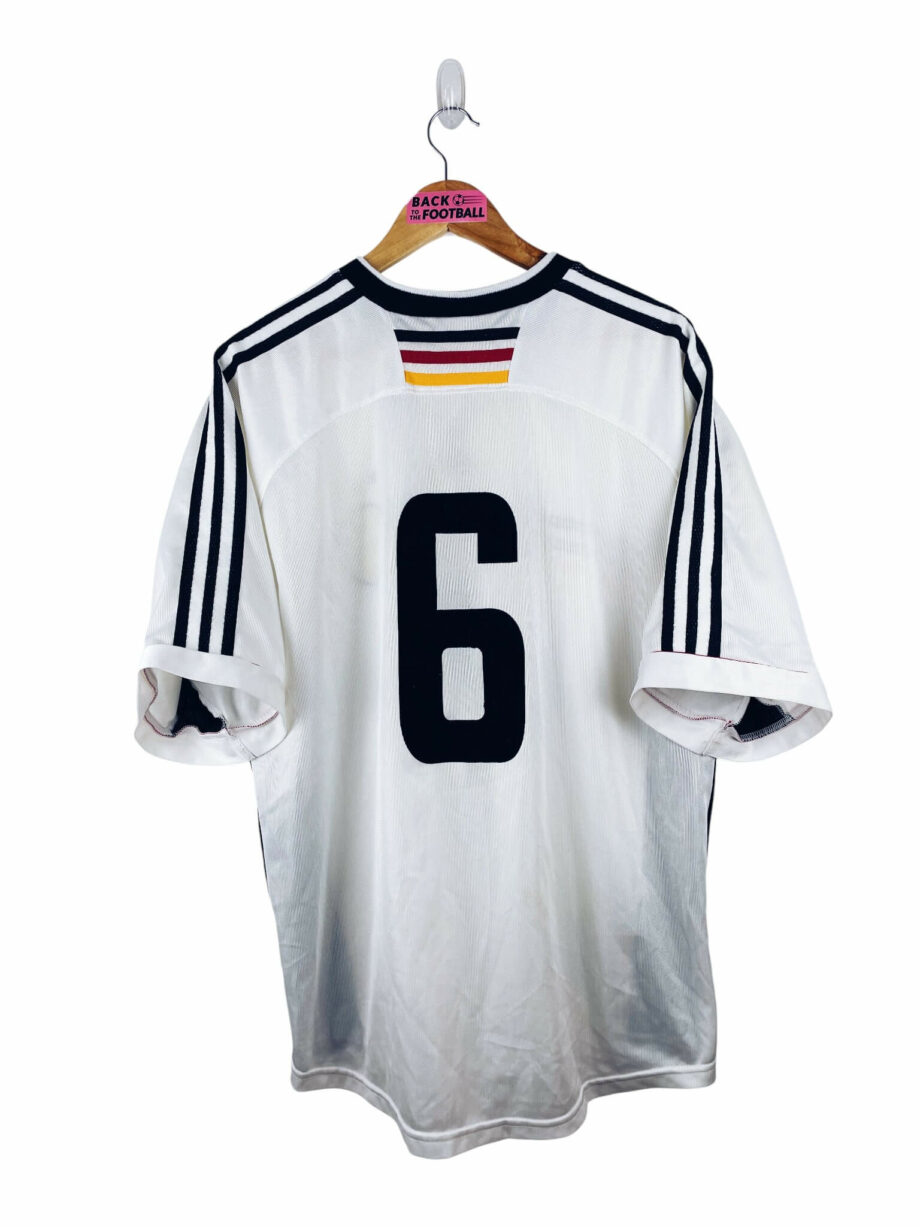 maillot vintage domicile Allemagne 1998 préparé (match issue) ou porté (match worn) par le numéro 6
