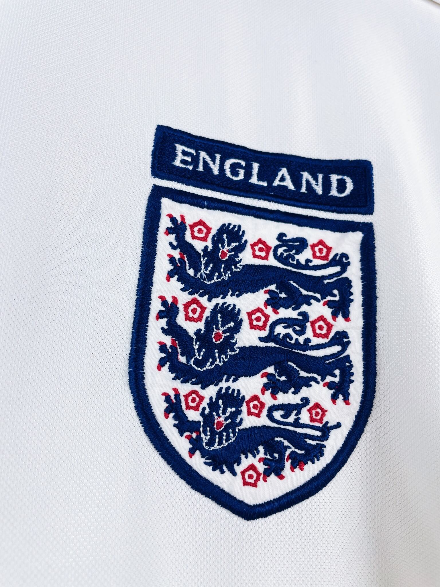 maillot vintage domicile Angleterre 1999/2001 floqué Beckham #7