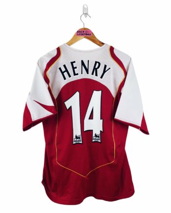 maillot vintage domicile Arsenal 2004/2005 floqué Henry #14